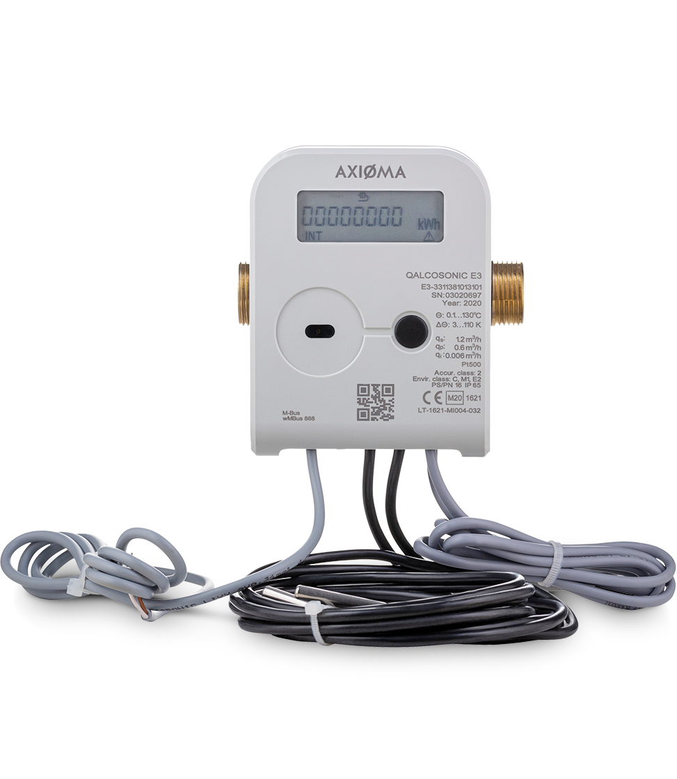 Axioma Qalcosonic E3 – ultrazvukový kalorimetr s LoRa a wM-Bus